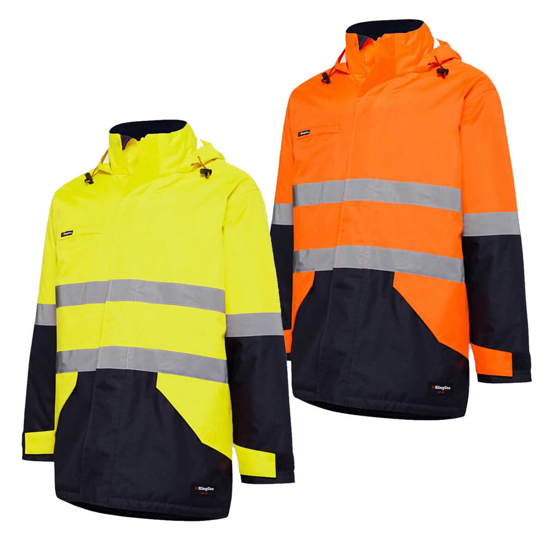 King Gee K55010 Hi-Vis Reflective Waterproof Insulated Jacket