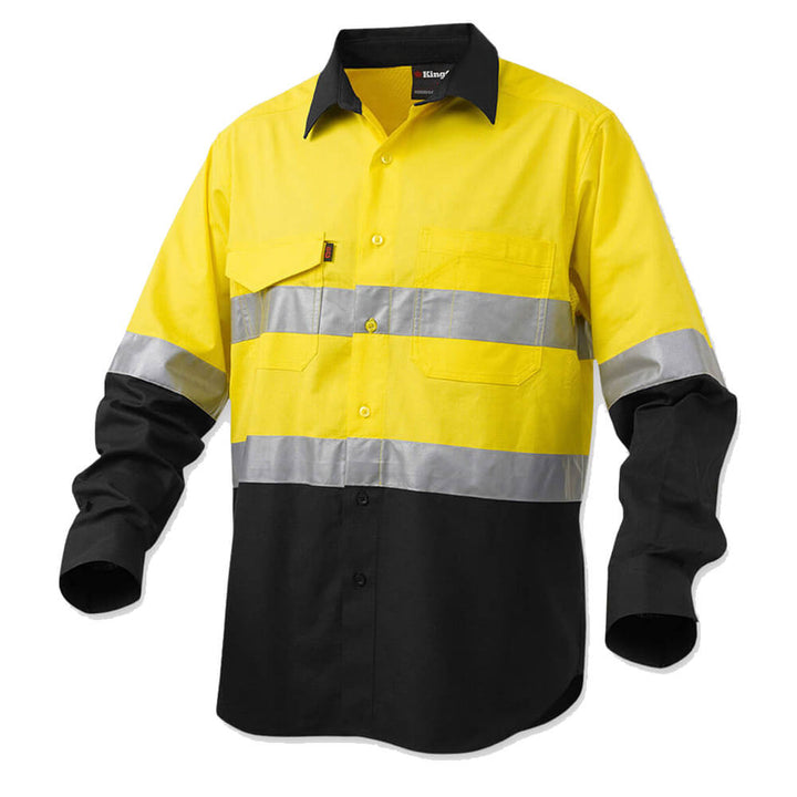 KingGee K54880 Yellow_Black 1 Front