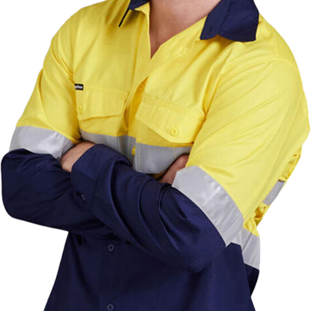 KingGee K54880 Yellow_Navy Back