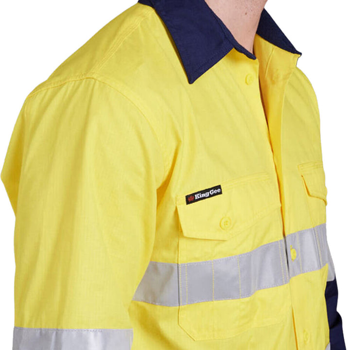 KingGee K54880 Yellow_Navy View 3