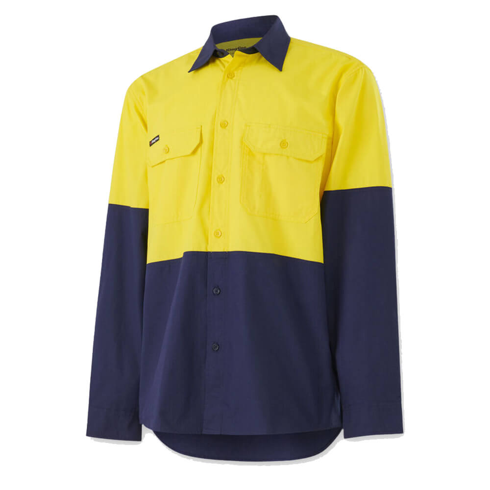 KingGee K54912 Yellow_Navy Front