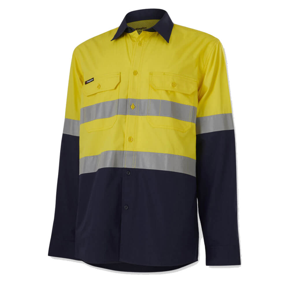 KingGee K54913 Yellow_Navy Front