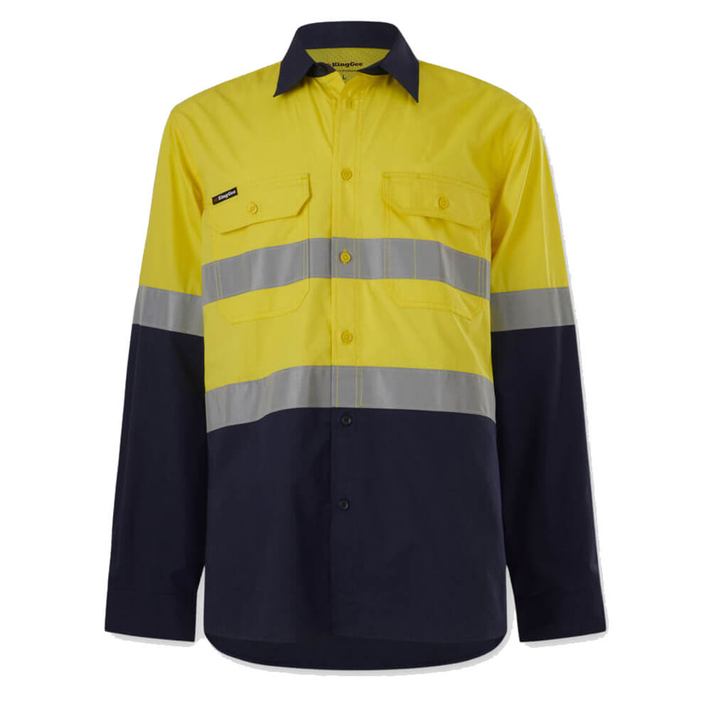 KingGee K54913 Yellow_Navy Back