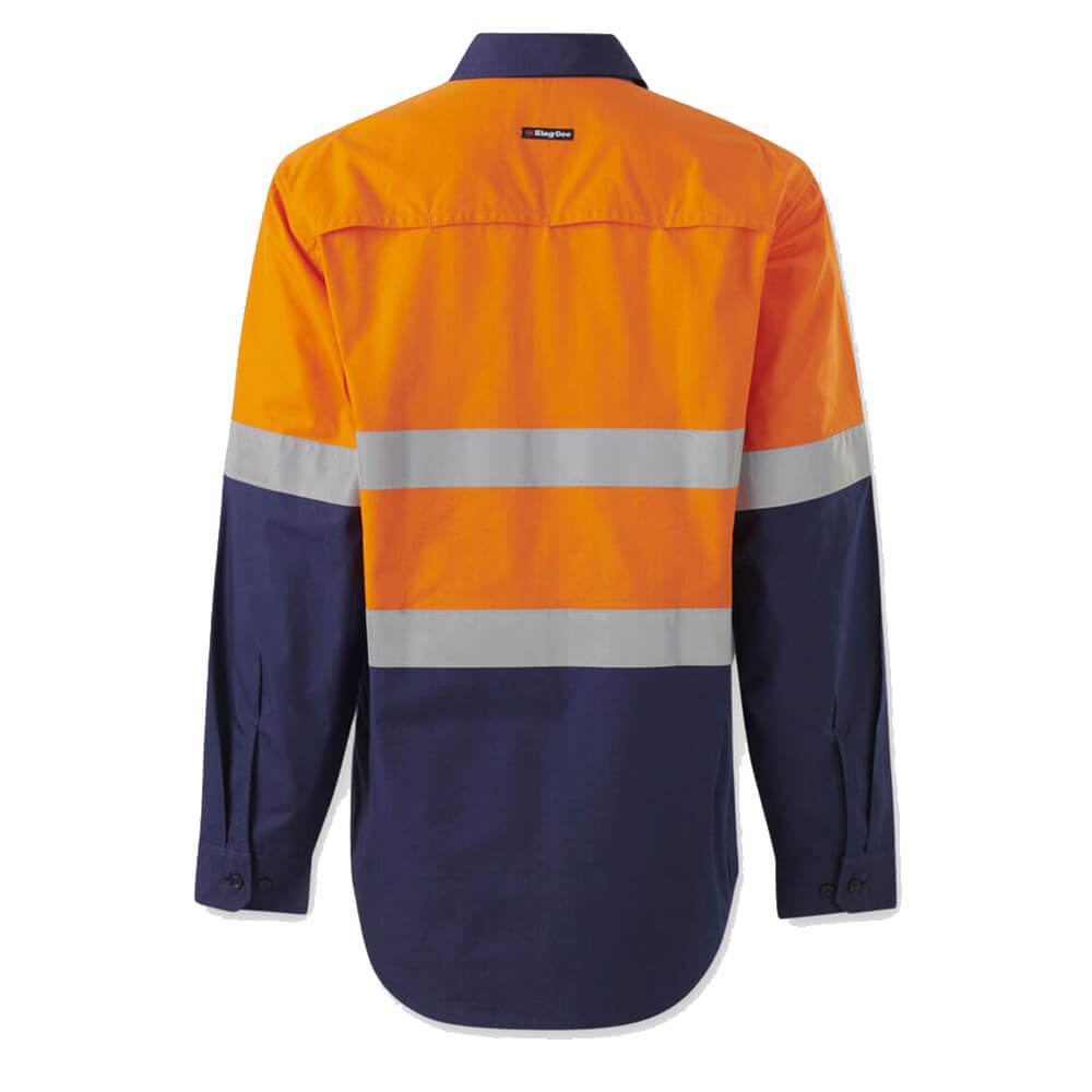 KingGee K54914 Orange_Navy Back