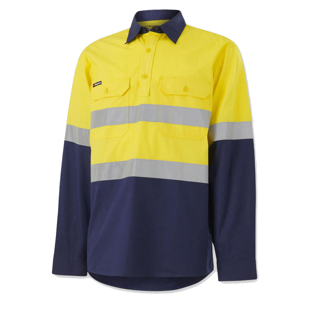 KingGee K54914 Yellow_Navy Front