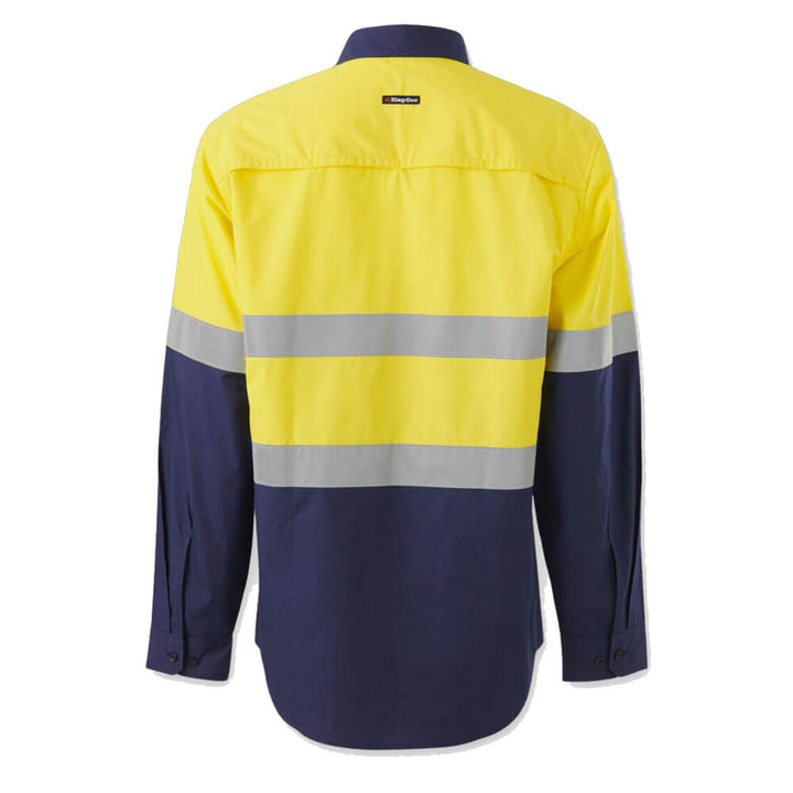 KingGee K54914 Yellow_Navy Back