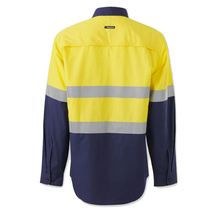 KingGee K54914 Yellow_Navy Back