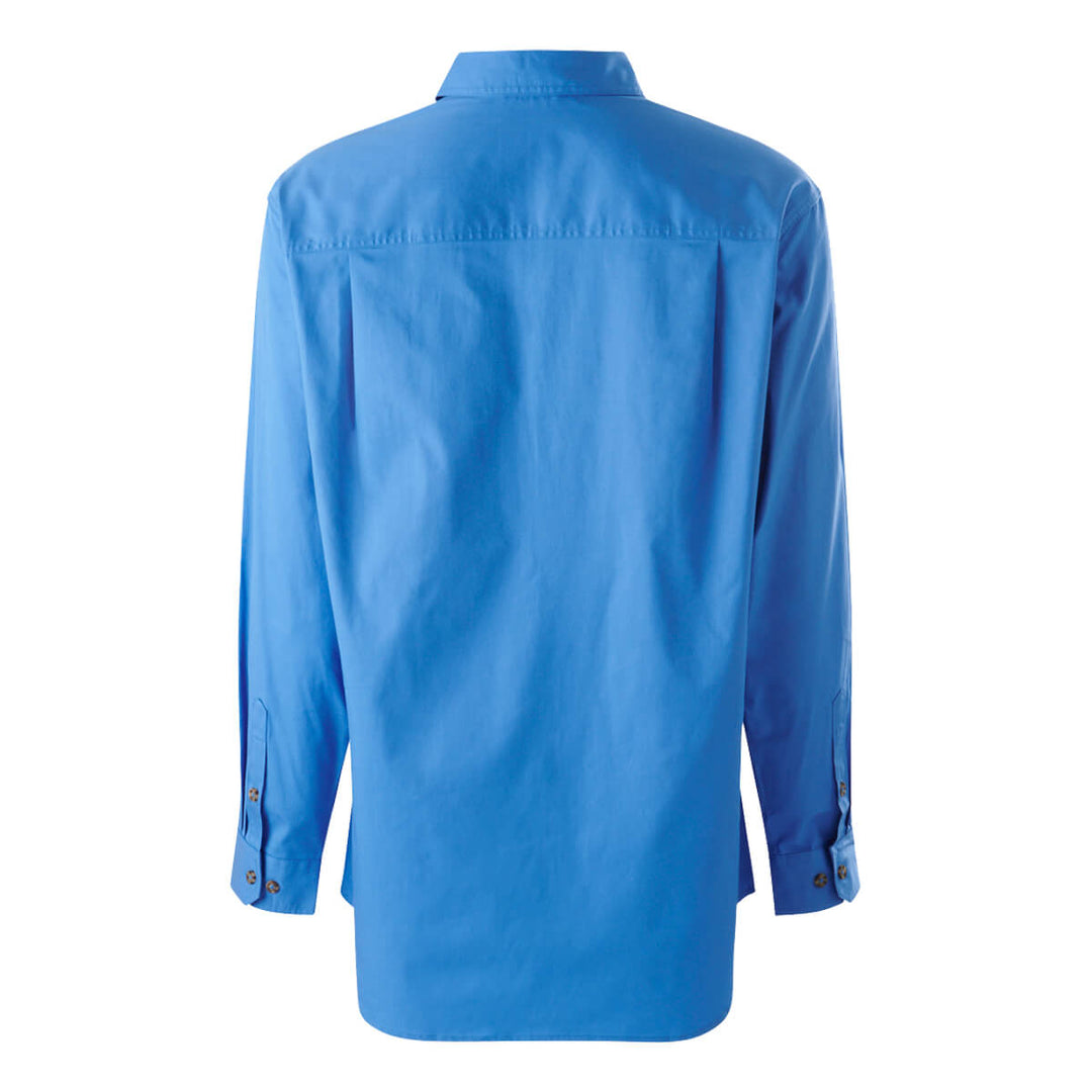 Mustang Signature Y04004 Mens Closed Front Shirt Light Blue Back