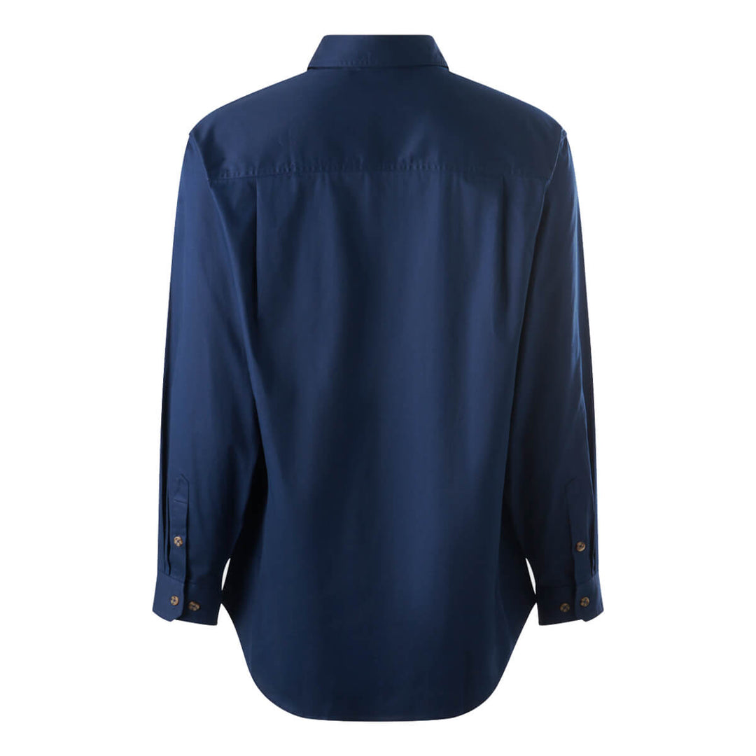 Mustang Signature Y04004 Mens Closed Front Shirt Navy Back