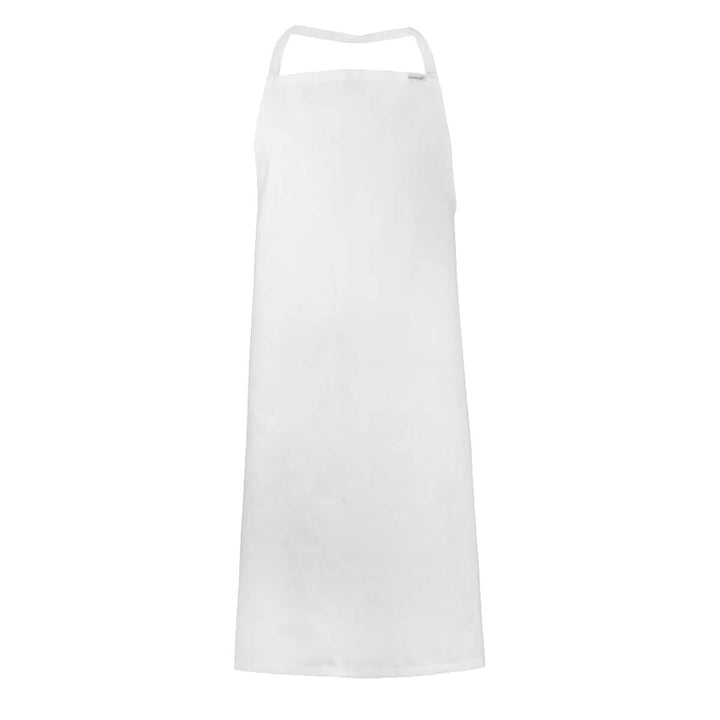 ChefsCraft CA001 Full Bib Apron No Pocket White
