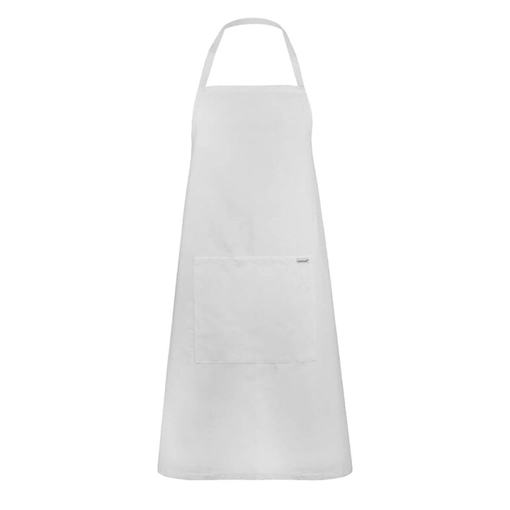 ChefsCraft CA003 Full Bib Apron With Pocket White