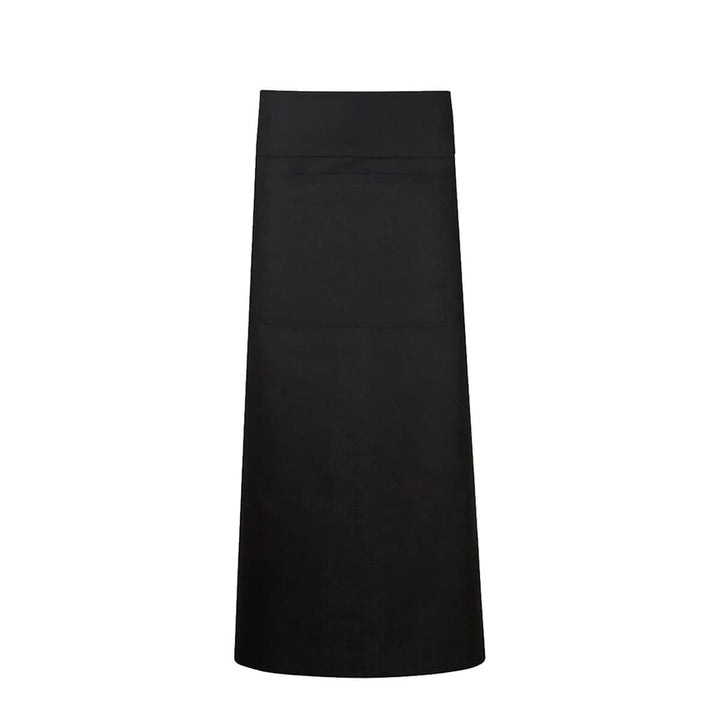 ChefsCraft CA007 Continental Foldover Apron With Pocket Black Front