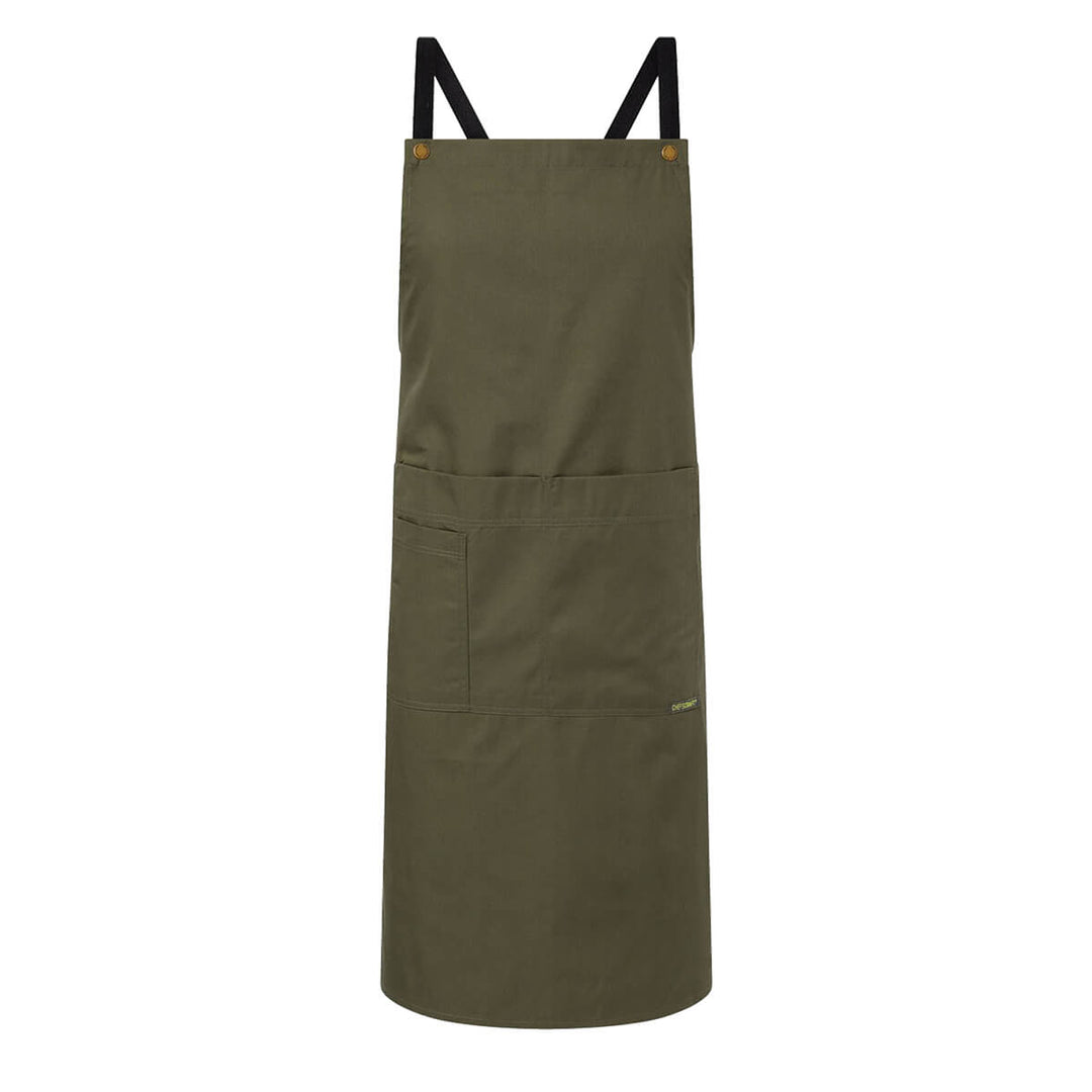 ChefsCraft CA031 Full Bib Apron With Pockets Olive