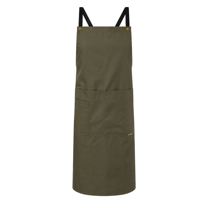 ChefsCraft CA031 Full Bib Apron With Pockets Olive