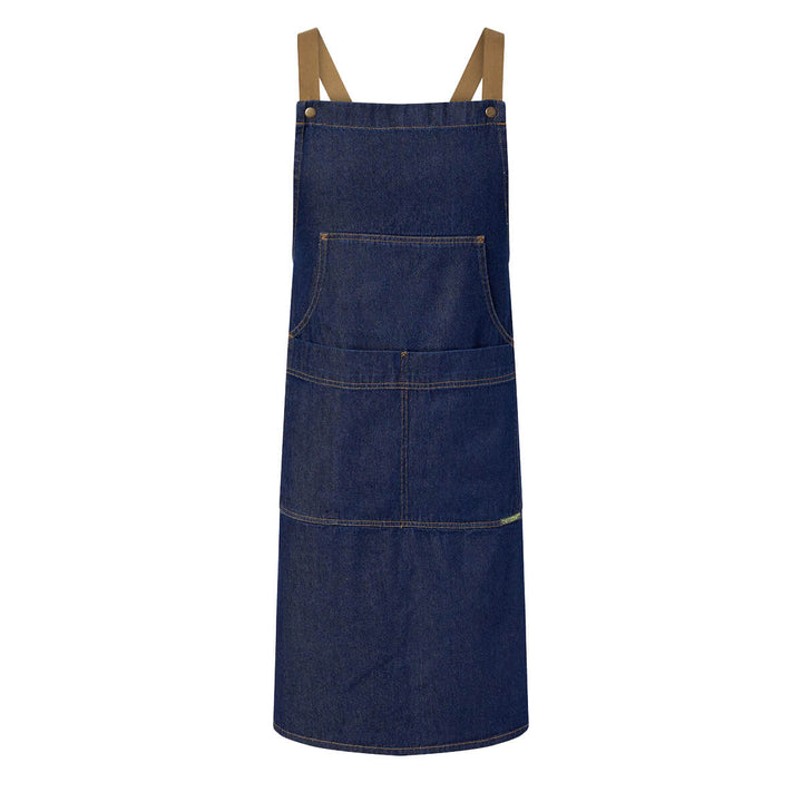 ChefsCraft CA033 Denim Bib Apron With Pouch Stonewash