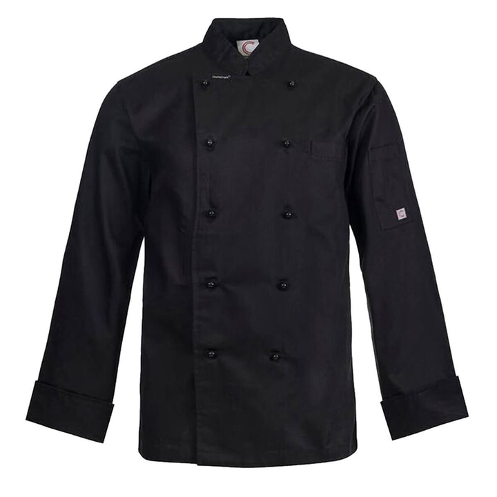 ChefsCraft CJ035 Executive Chef Jacket Long Sleeve Black Back