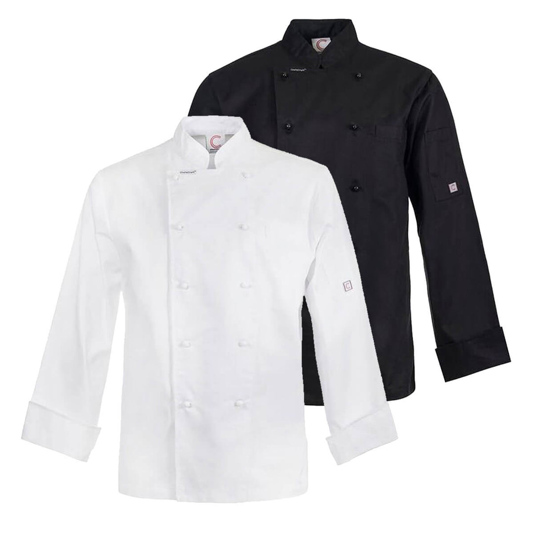 ChefsCraft CJ035 Executive Chef Jacket Long Sleeve White Back
