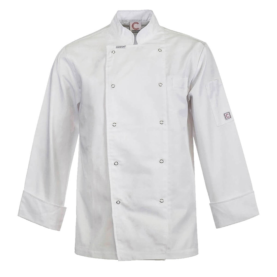 ChefsCraft CJ039 Executive Chef Jacket With Studs Long Sleeve