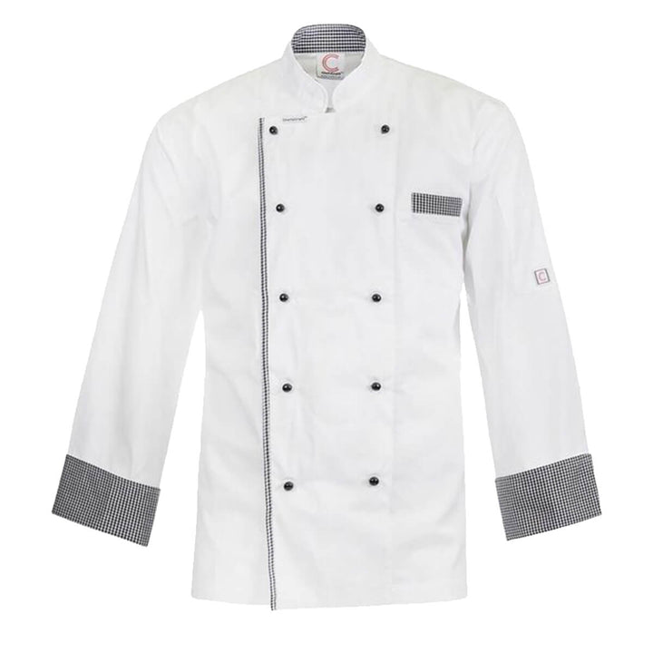 ChefsCraft CJ044 Executive Chef Jacket Back Vent Long Sleeve White