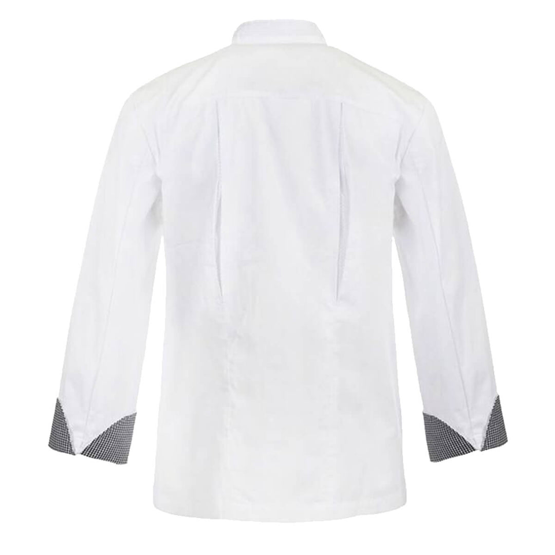 ChefsCraft CJ044 Executive Chef Jacket Back Vent Long Sleeve White