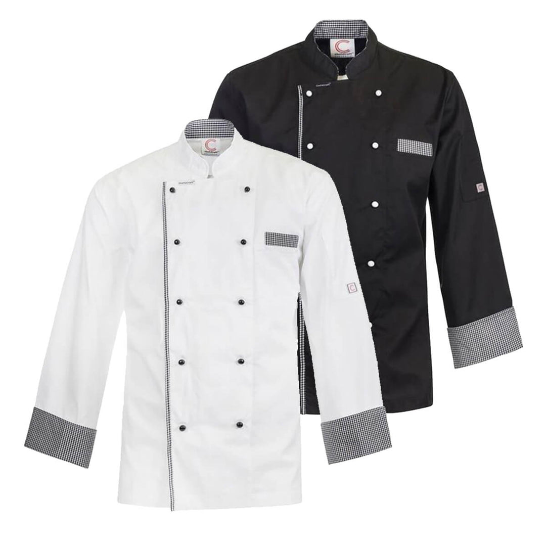 ChefsCraft CJ044 Executive Chef Jacket Back Vent Long Sleeve White
