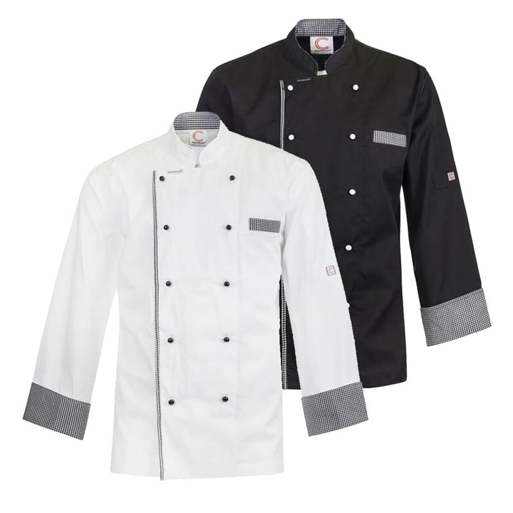 ChefsCraft CJ044 Executive Chef Jacket Back Vent Long Sleeve White