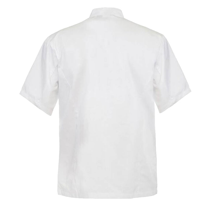 ChefsCraft CJ049 Chef Jacket - 155gsm Short Sleeve Black Front