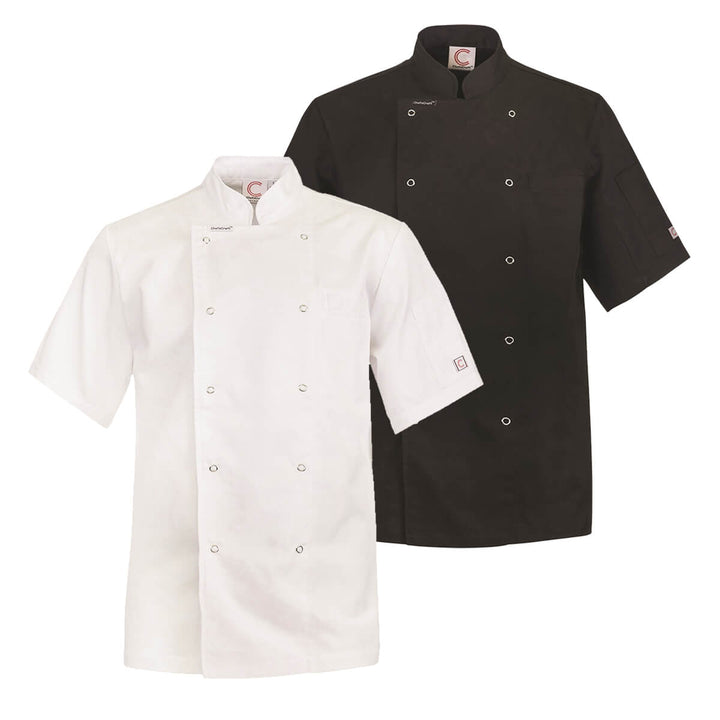 ChefsCraft CJ052 Exec Chef Jacket Light Short Sleeve White Back