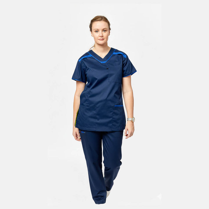 M88028 Medi8 Unisex Stretch Scrub Pant Navy/Blue