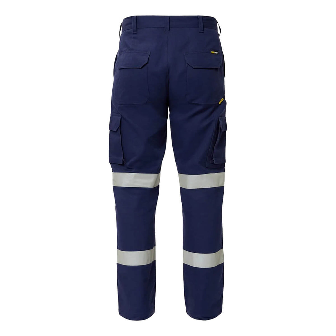 WorkCraft WP4017 Nextgen Taped Cotton Drill Cargo Pants Navy Back