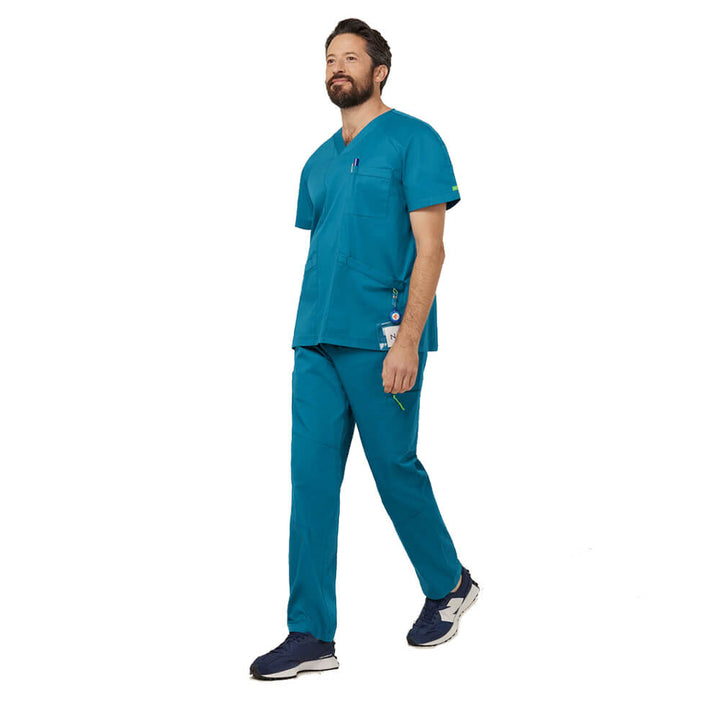 NNT Carl Next-Gen Antibacterial Unisex Scrub Top Side