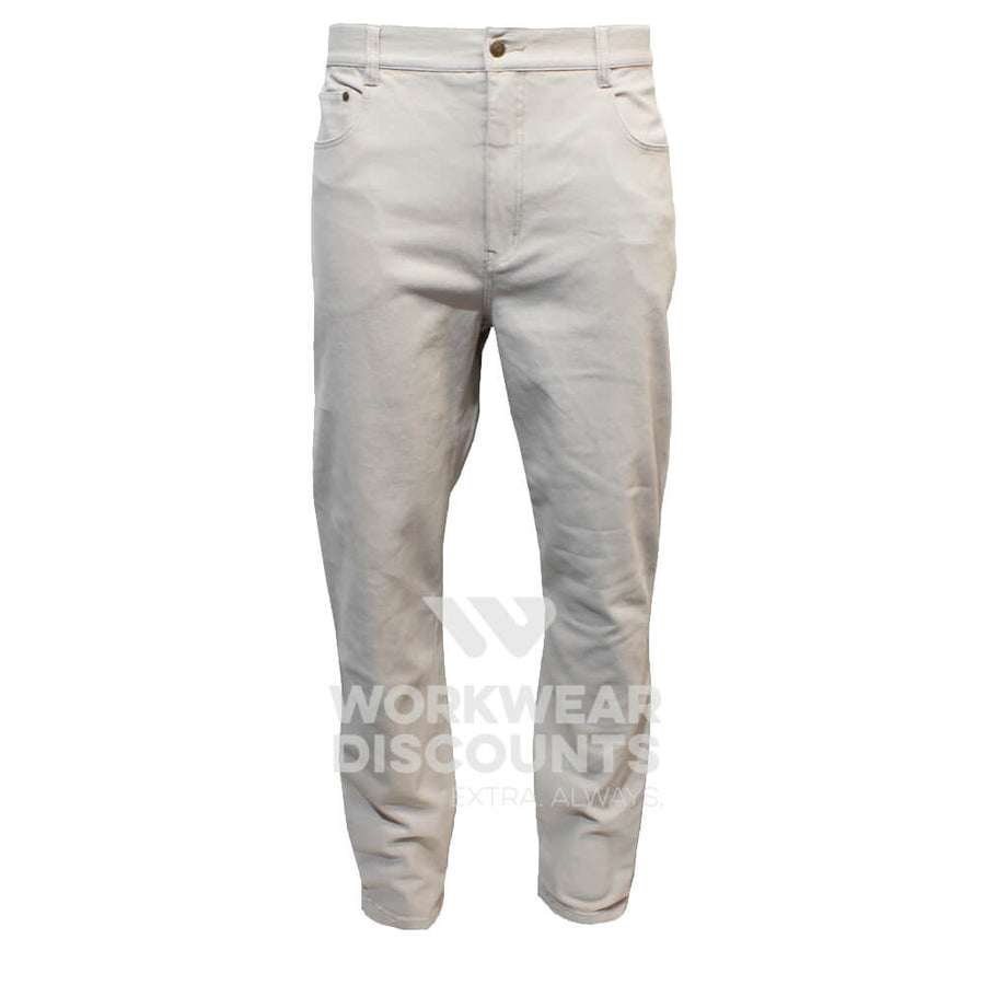 Pilgrim 1150 Mens 5 Pocket Western Moleskin Jean Bone Front
