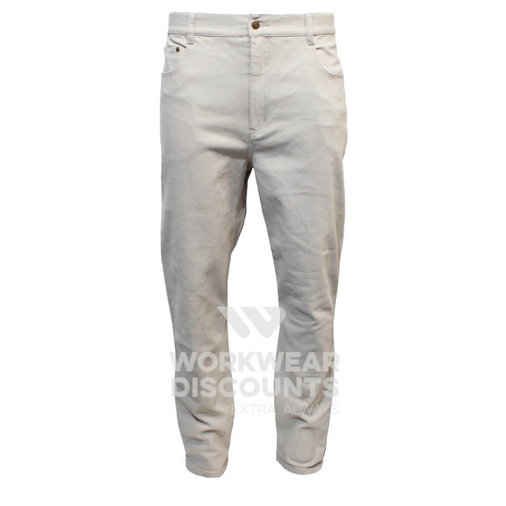 Pilgrim 1150 Mens 5 Pocket Western Moleskin Jean Bone Front