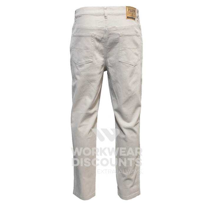 Pilgrim 1150 Mens 5 Pocket Western Moleskin Jean Navy Back