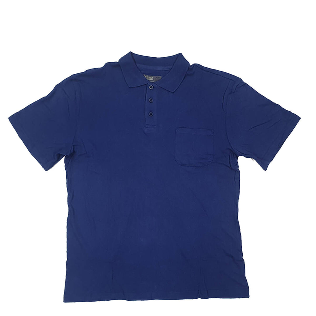 Pilgrim 1402 3 Button Cotton Polo Shirt French Blue
