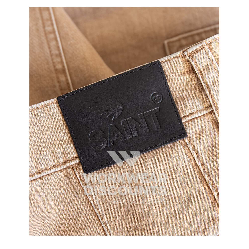 Saint Works Cargo Jeans Stone  Back Label