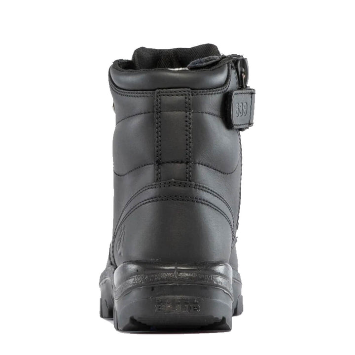 Steel Blue Argyle Waterproof Zip Side Boots Black View 6