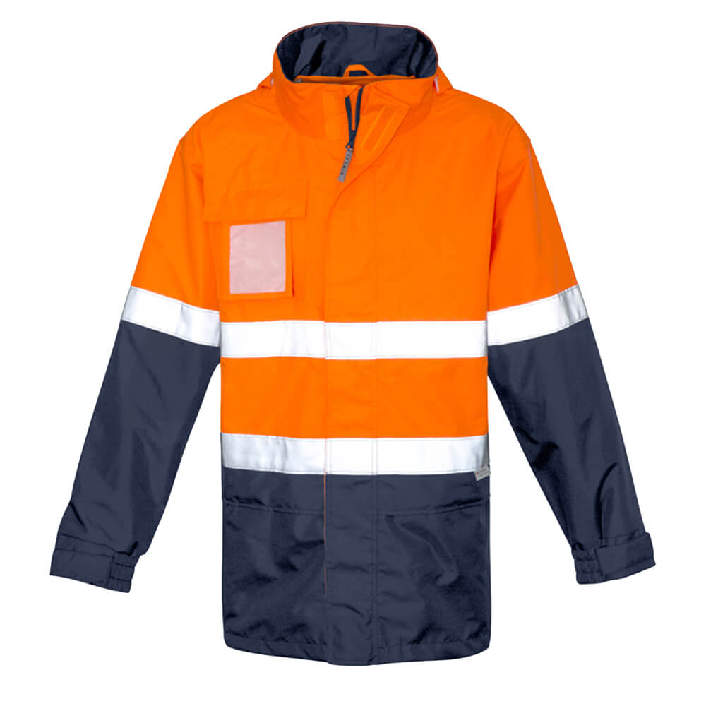 Syzmik ZJ357 Mens Hi Vis Ultralite Waterproof Jacket Orange Front