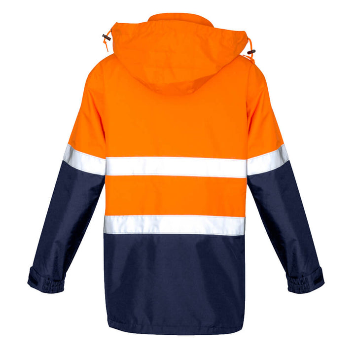 Syzmik ZJ357 Mens Hi Vis Ultralite Waterproof Jacket Orange Back