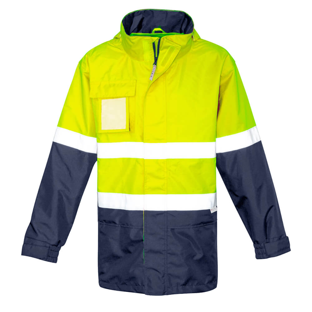 Syzmik ZJ357 Mens Hi Vis Ultralite Waterproof Jacket Yellow Front