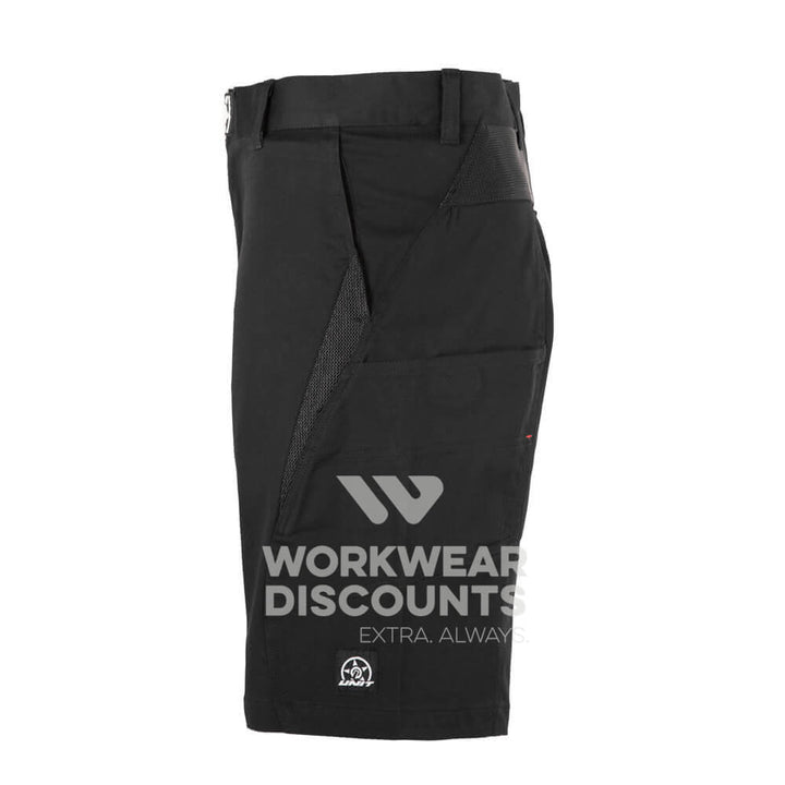 Unit Demolition Mens Cargo Work Shorts Black Side