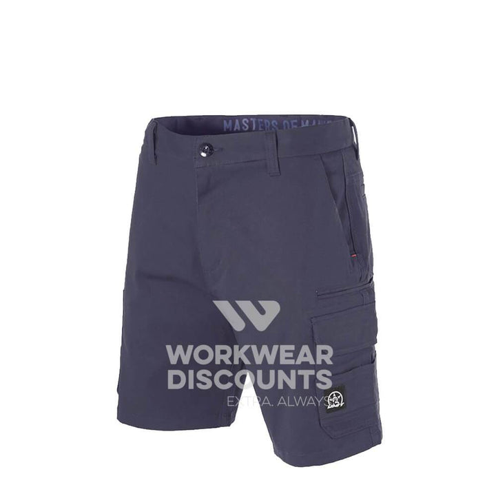 Unit Demolition Mens Cargo Work Shorts Navy Front 