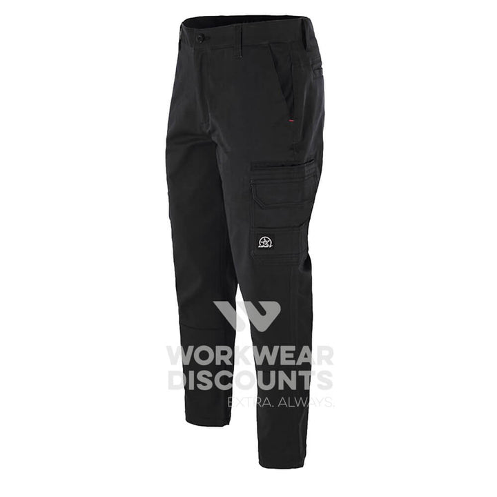 Unit Demolition Mens Cargo Work Pants Black Front 