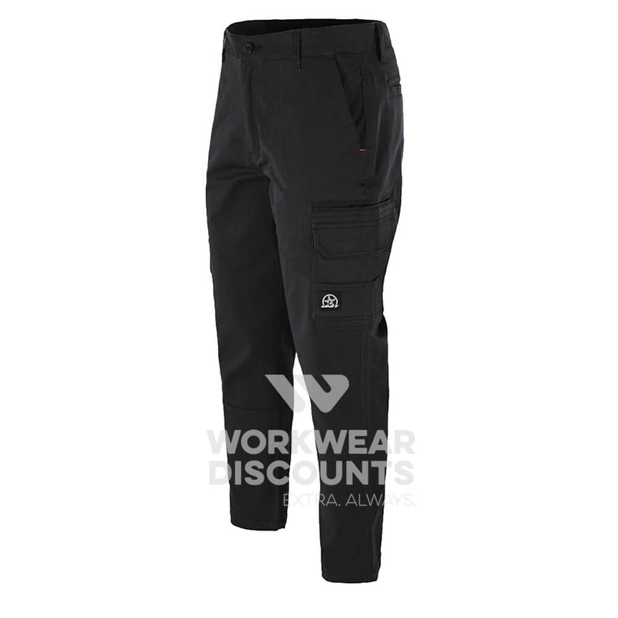 Unit Demolition Mens Cargo Work Pants Black Front 