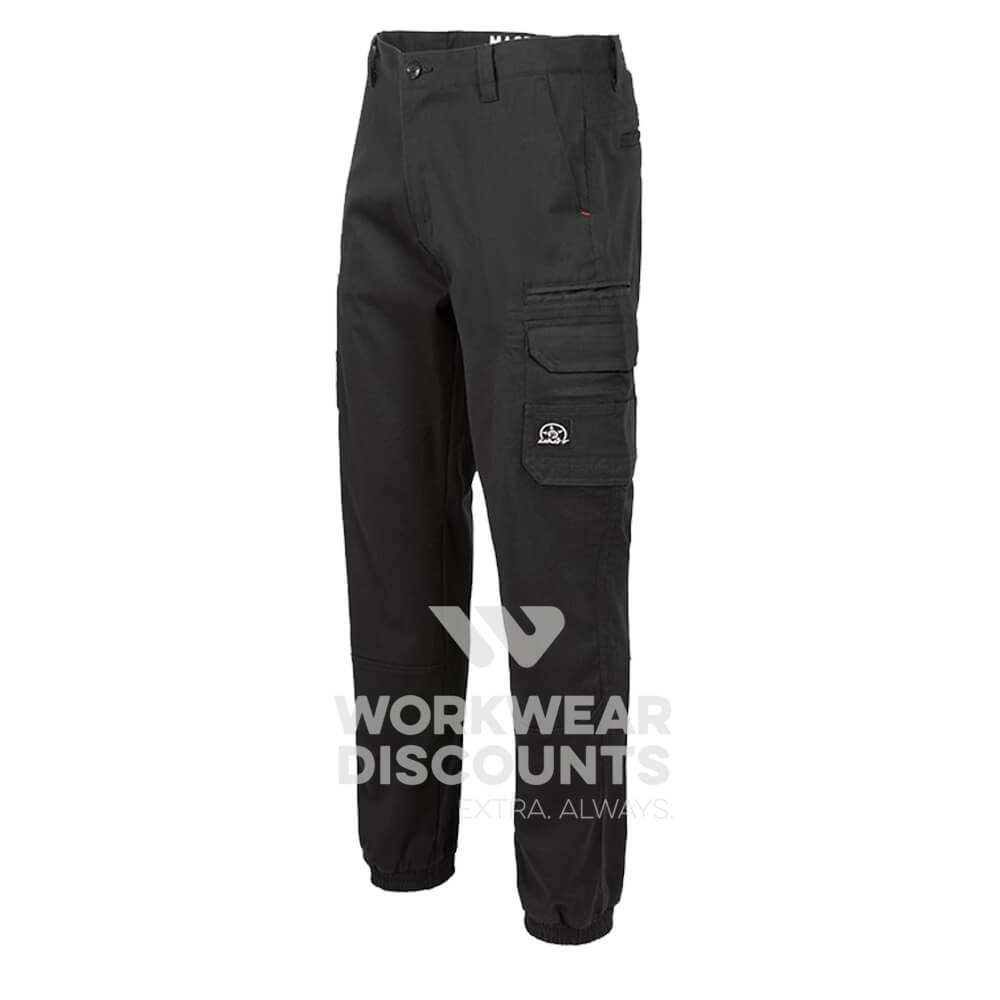 Unit Demolition Mens Cuffed Pants Black Front 