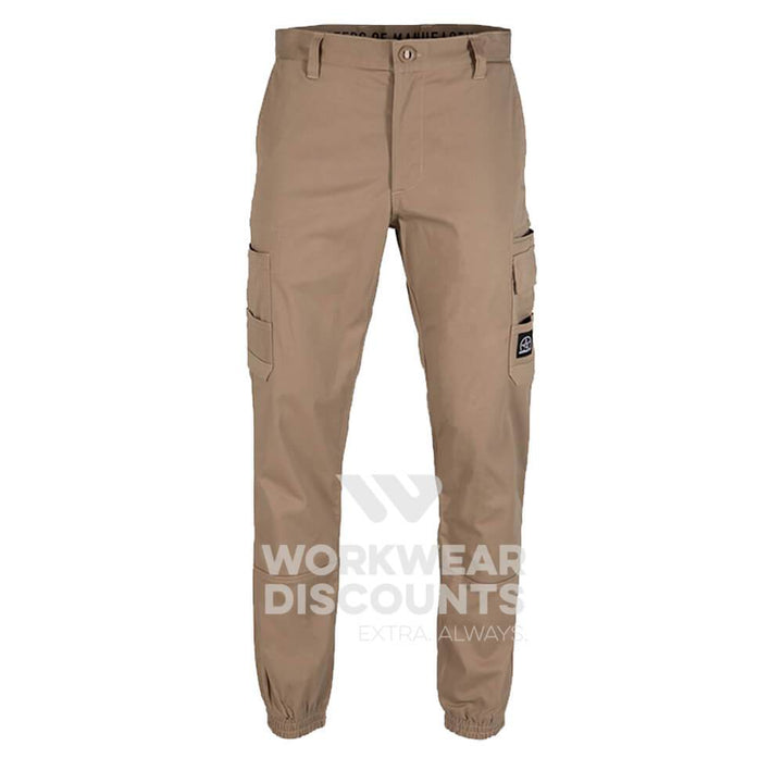 Unit Demolition Mens Cuffed Pants Khaki Back 