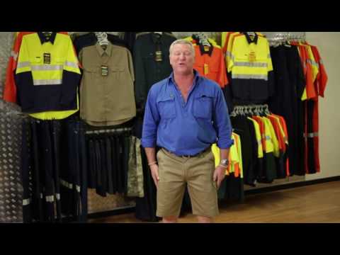 Bisley BSH1999 Lightweight Cotton Drill Utility Shorts Khaki