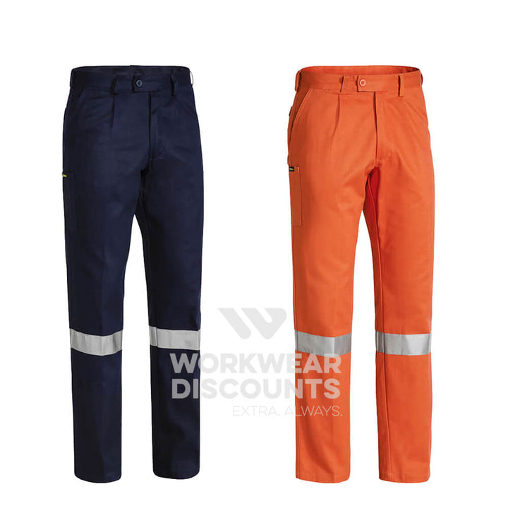Bisley BP6007T Taped Cotton Drill Pants