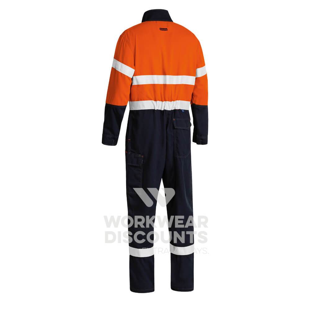 Bisley BC8186T Hi-Vis Taped Light Non-Vented FR Coverall