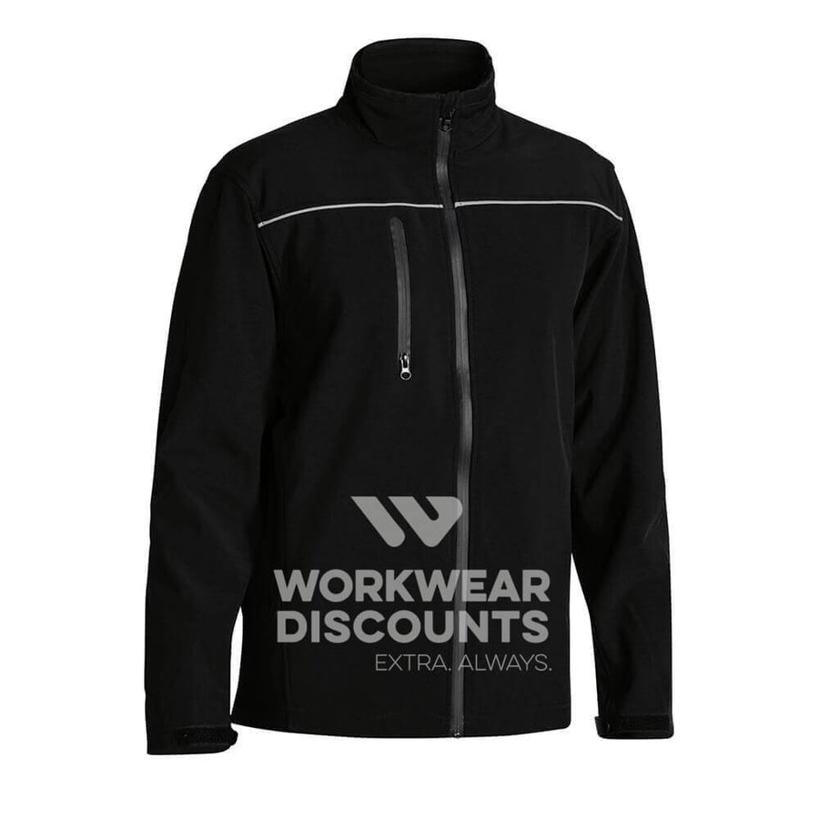 Bisley BJ6060 Soft Shell Jacket Black Front
